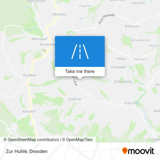 Карта Zur Huhle