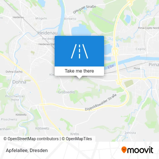 Карта Apfelallee