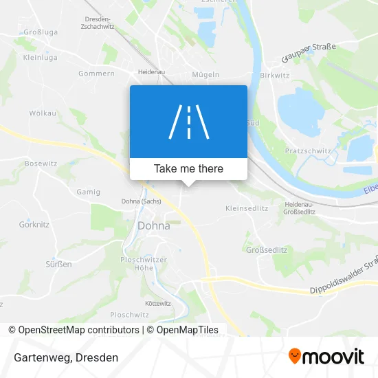 Карта Gartenweg