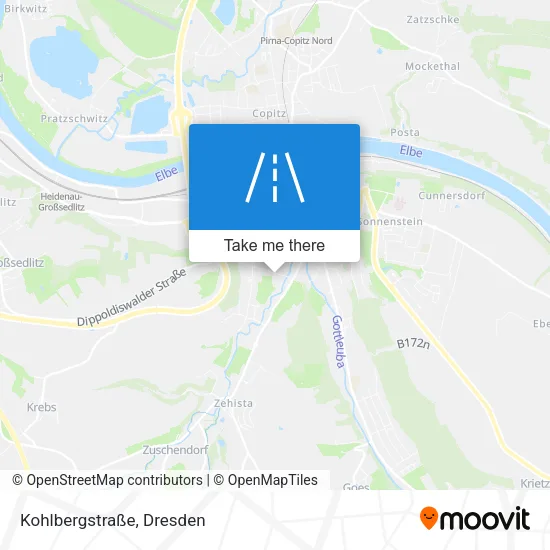 Карта Kohlbergstraße