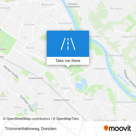 Карта Trümmerbahnweg