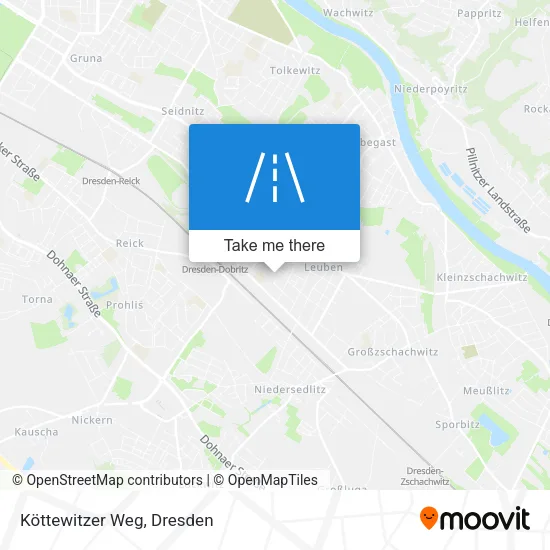 Карта Köttewitzer Weg