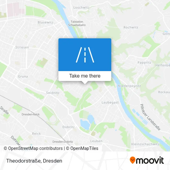 Карта Theodorstraße