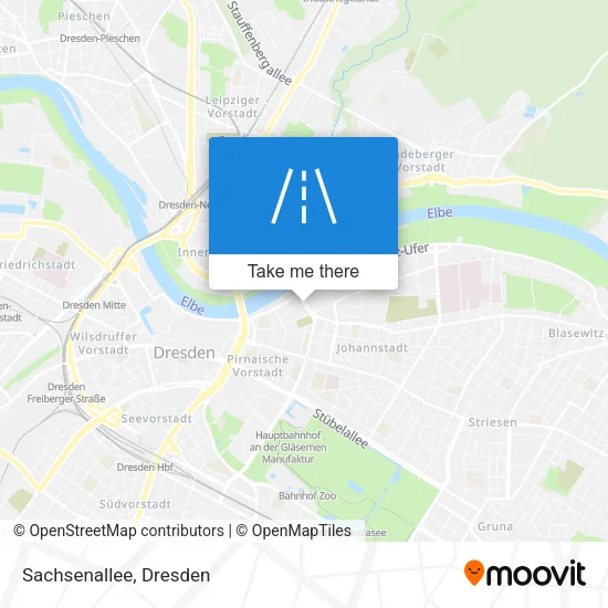 Карта Sachsenallee