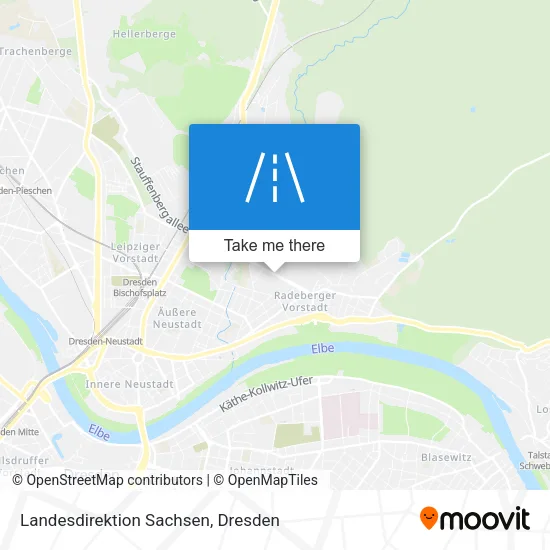 Карта Landesdirektion Sachsen