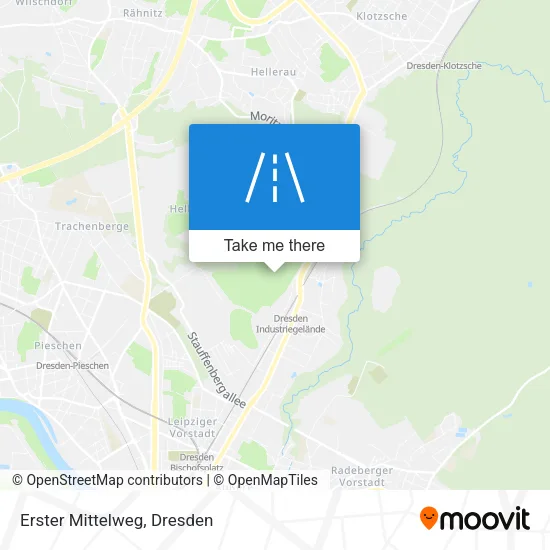 Карта Erster Mittelweg