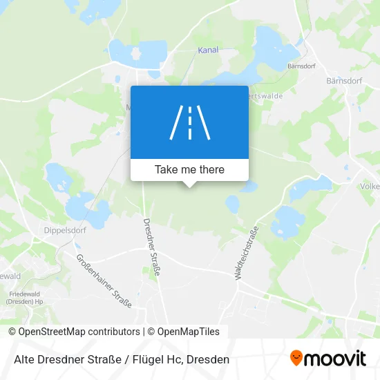 Карта Alte Dresdner Straße / Flügel Hc