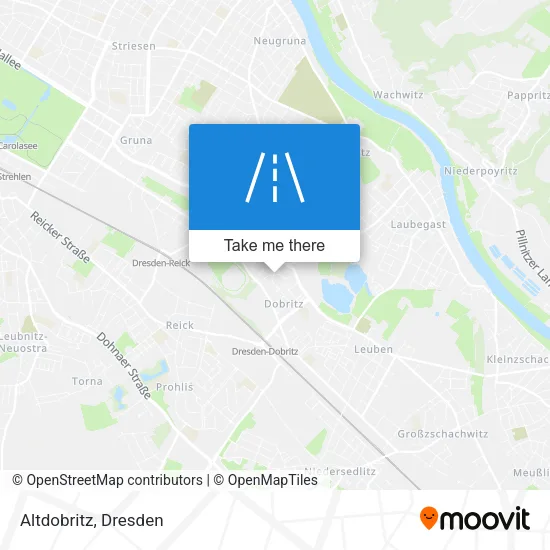 Карта Altdobritz