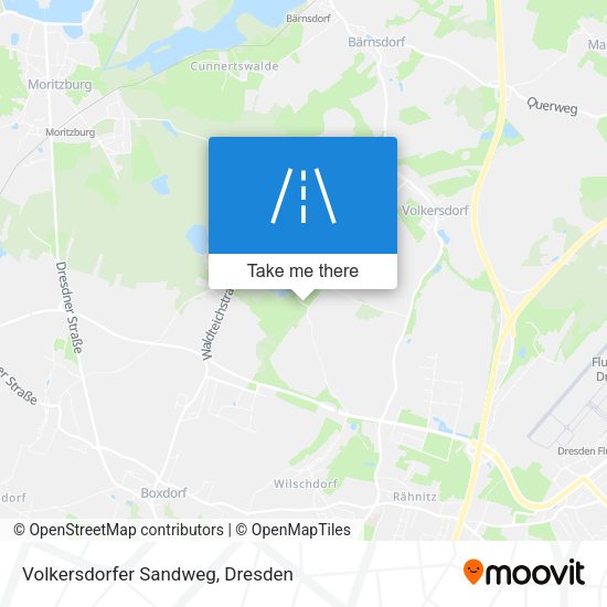 Volkersdorfer Sandweg map