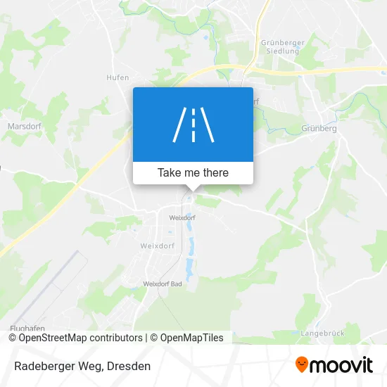 Radeberger Weg map