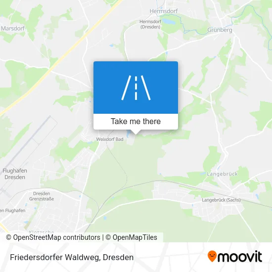 Карта Friedersdorfer Waldweg
