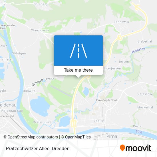 Pratzschwitzer Allee map