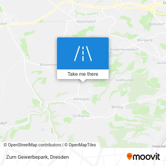Карта Zum Gewerbepark