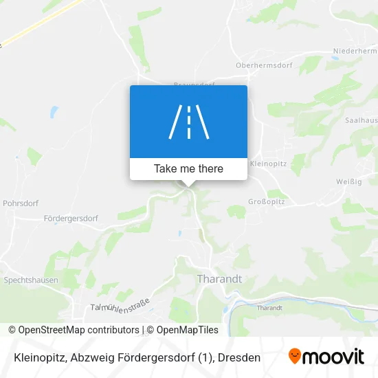 Карта Kleinopitz, Abzweig Fördergersdorf (1)