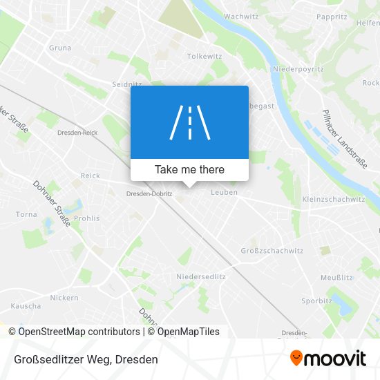 Großsedlitzer Weg map