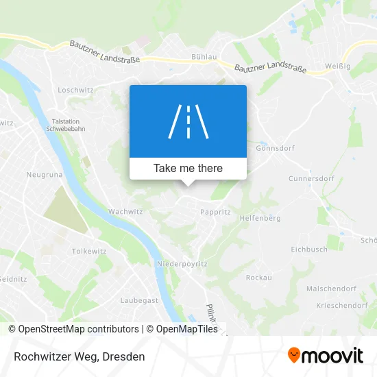 Карта Rochwitzer Weg