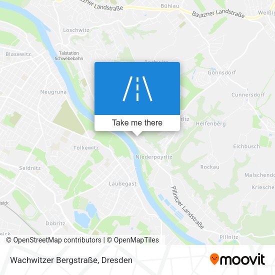 Wachwitzer Bergstraße map
