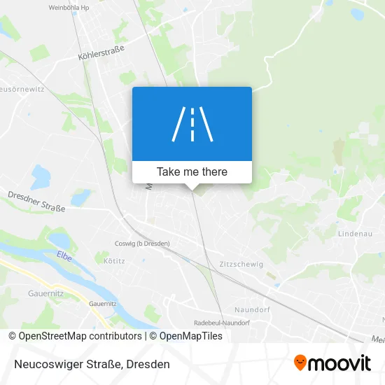 Карта Neucoswiger Straße