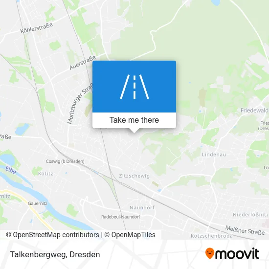 Talkenbergweg map