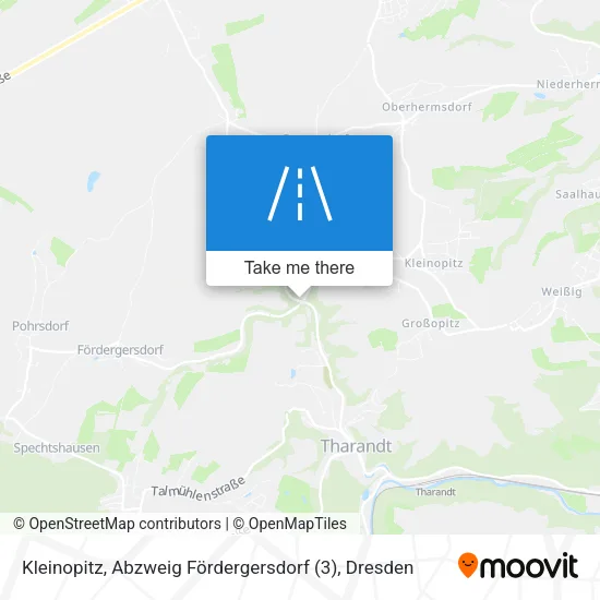 Карта Kleinopitz, Abzweig Fördergersdorf (3)