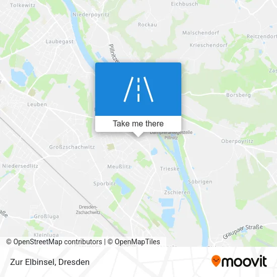Карта Zur Elbinsel