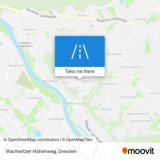 Карта Wachwitzer Höhenweg