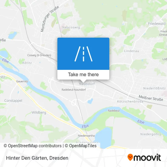Карта Hinter Den Gärten