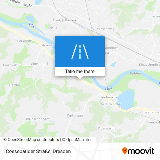 Карта Cossebauder Straße