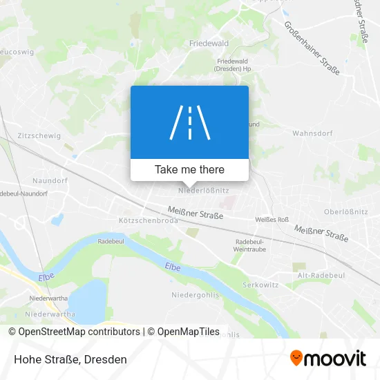 Карта Hohe Straße