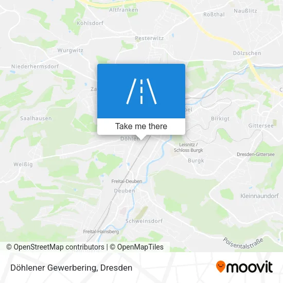 Карта Döhlener Gewerbering