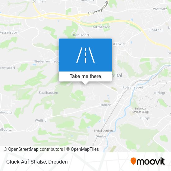 Glück-Auf-Straße map