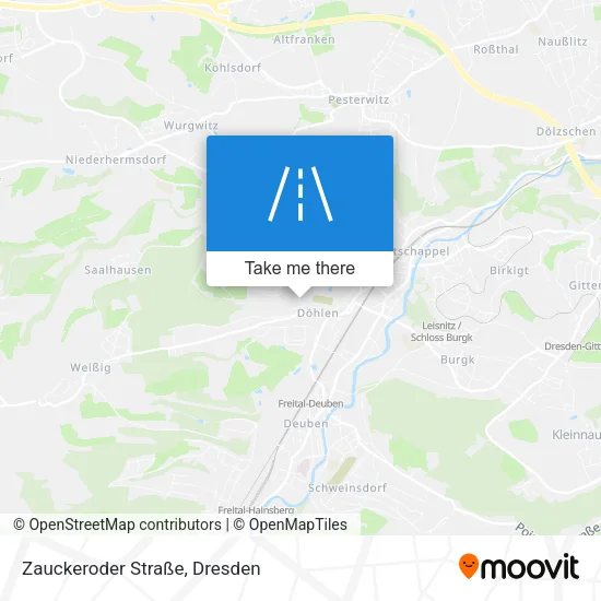Карта Zauckeroder Straße