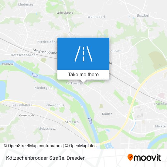 Kötzschenbrodaer Straße map
