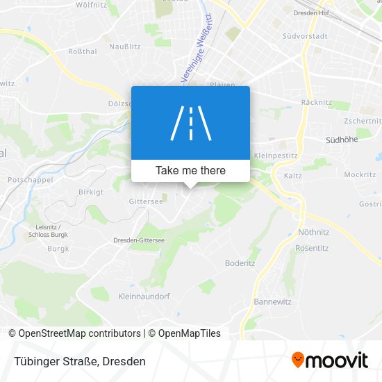 Tübinger Straße map