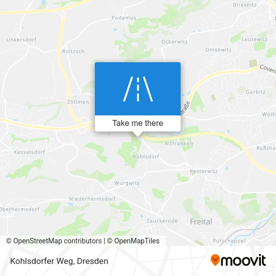 Карта Kohlsdorfer Weg