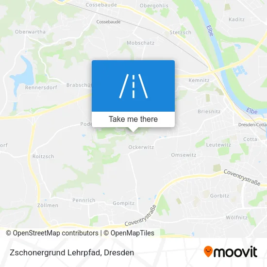 Карта Zschonergrund Lehrpfad