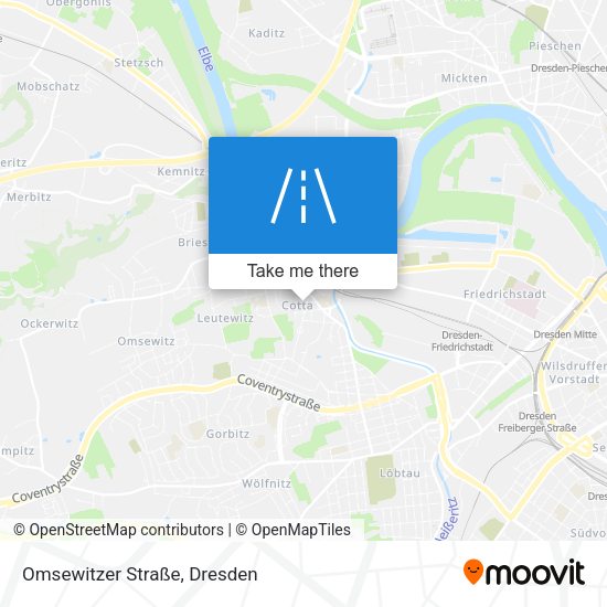 Omsewitzer Straße map