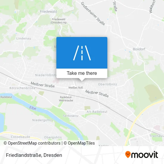 Карта Friedlandstraße
