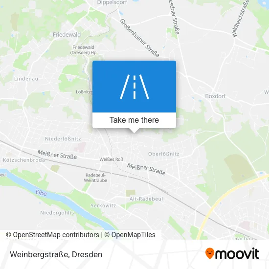 Карта Weinbergstraße
