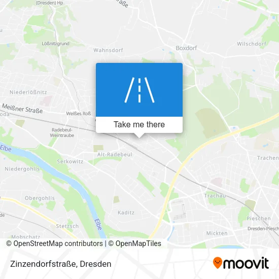 Карта Zinzendorfstraße