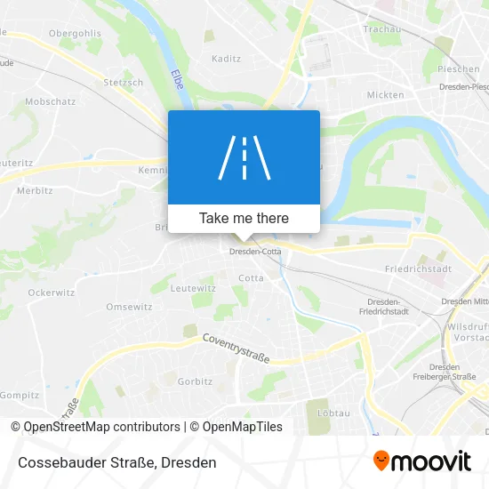Карта Cossebauder Straße