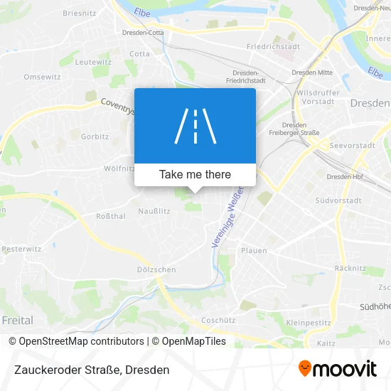 Карта Zauckeroder Straße