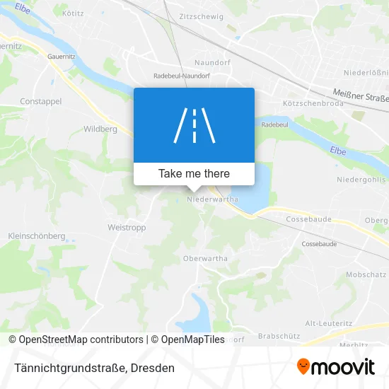 Карта Tännichtgrundstraße