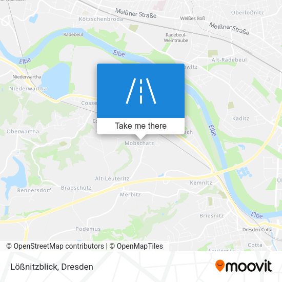 Lößnitzblick map