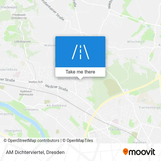Карта AM Dichterviertel