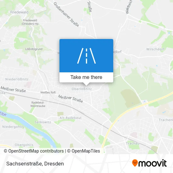 Карта Sachsenstraße