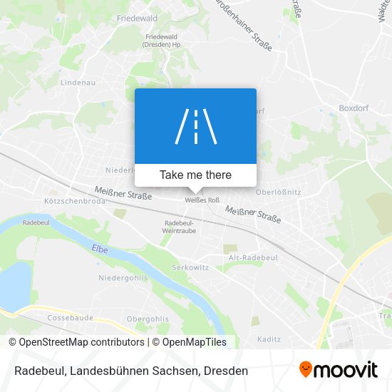 Radebeul, Landesbühnen Sachsen map