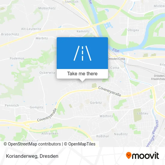 Карта Korianderweg