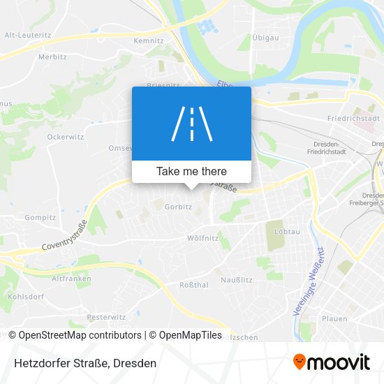 Hetzdorfer Straße map