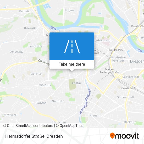 Hermsdorfer Straße map